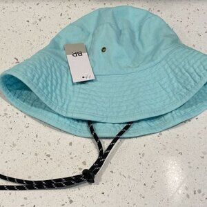 Bp  Nordstrom Green Solid Adjustable String Bucket Hat